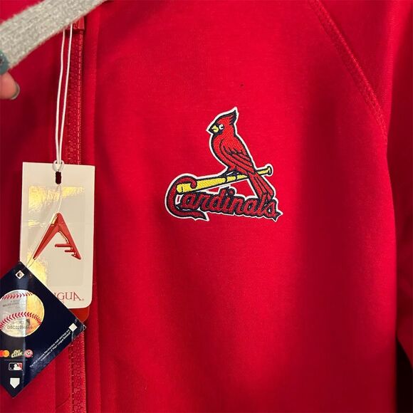 Antigua Women's St. Louis Cardinals Full-Zip Hoodie Jacket Red Size L - Picture 2 of 10
